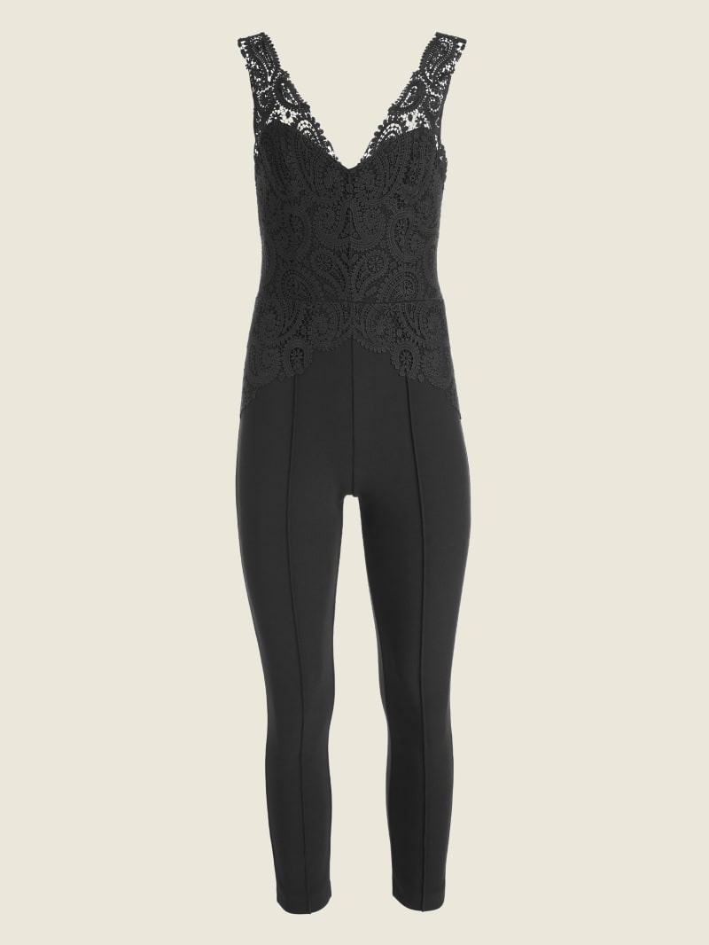 Black Women's Guess Millie Macrame Jumpsuit Dress | 2690184-GK