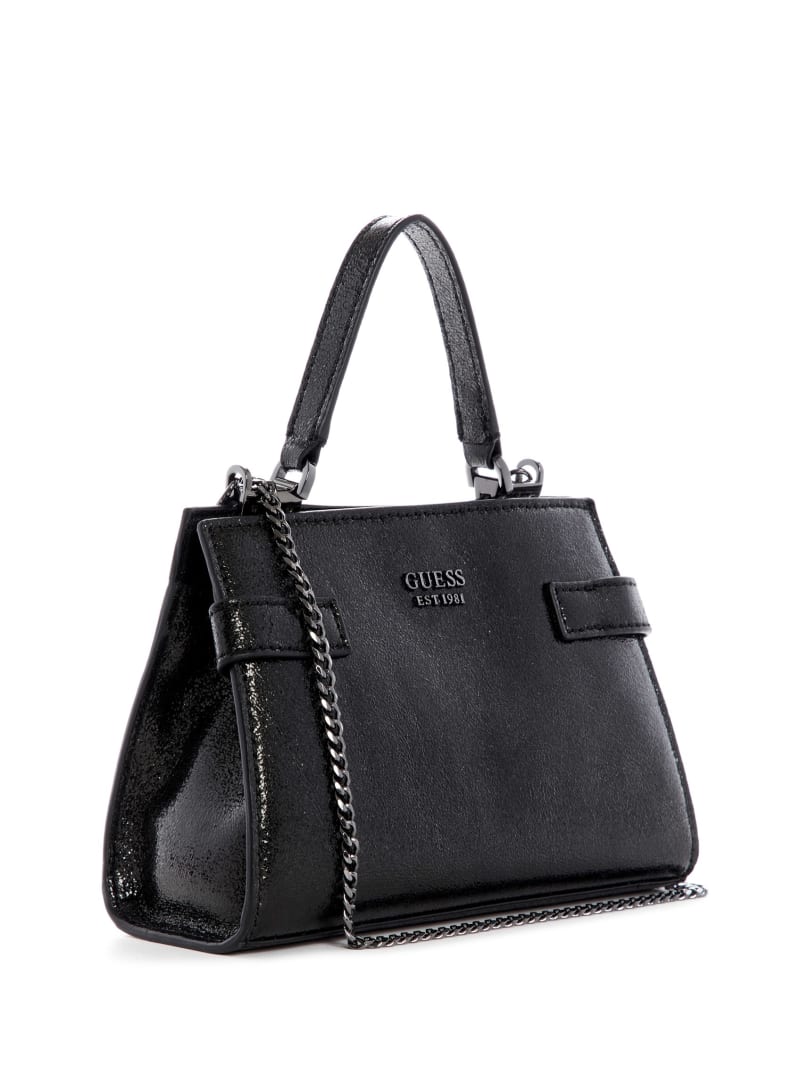 Black Women's Guess Moxie Satchel Bags | 8341529-DZ