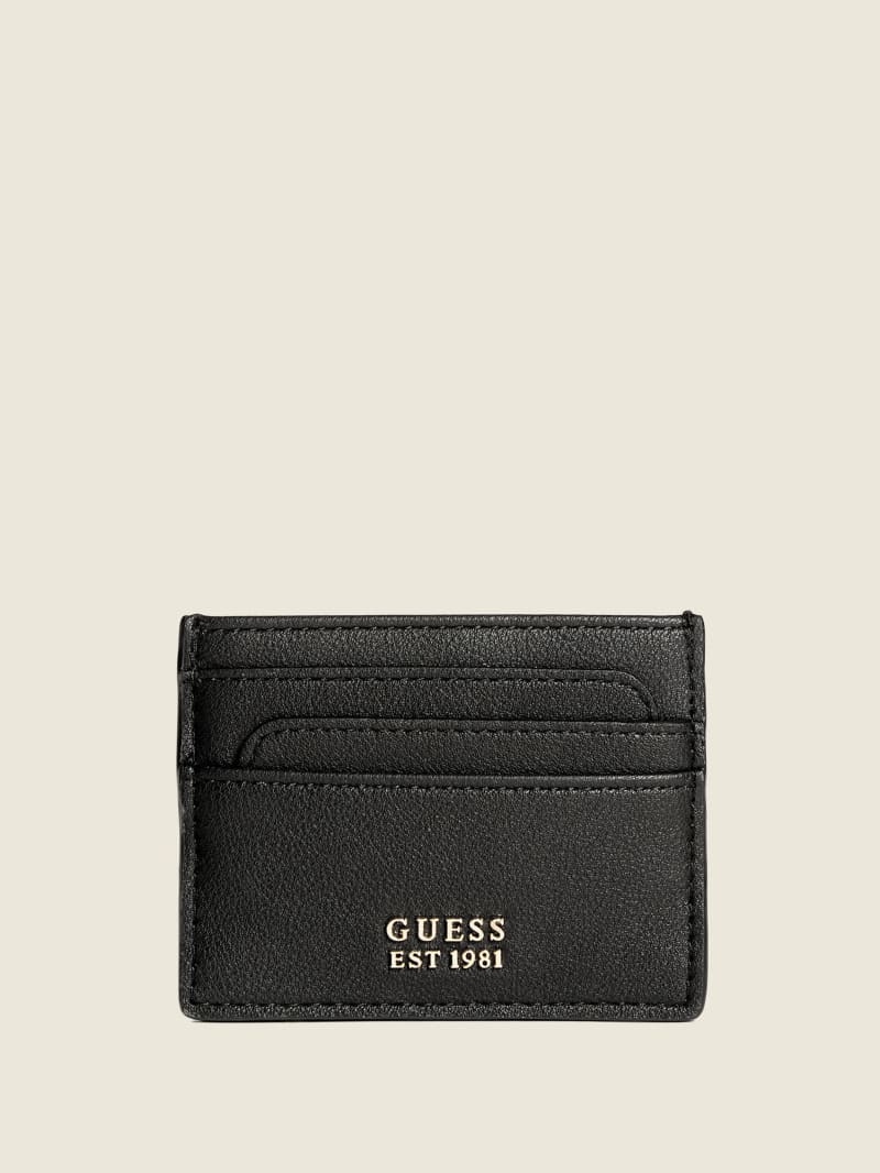 Black Women\'s Guess NOELLE SLG CARD HOLD Wallets | 3069427-LJ