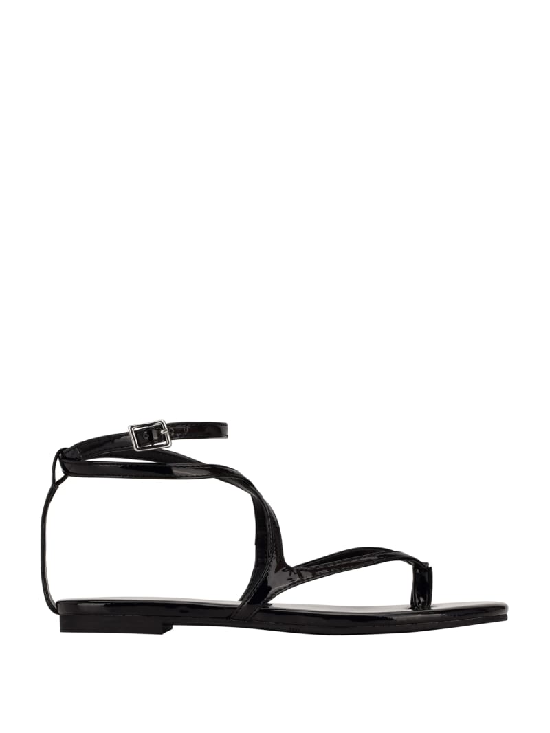 Black Women's Guess Nalanie Strappy Sandals | 2507164-ES