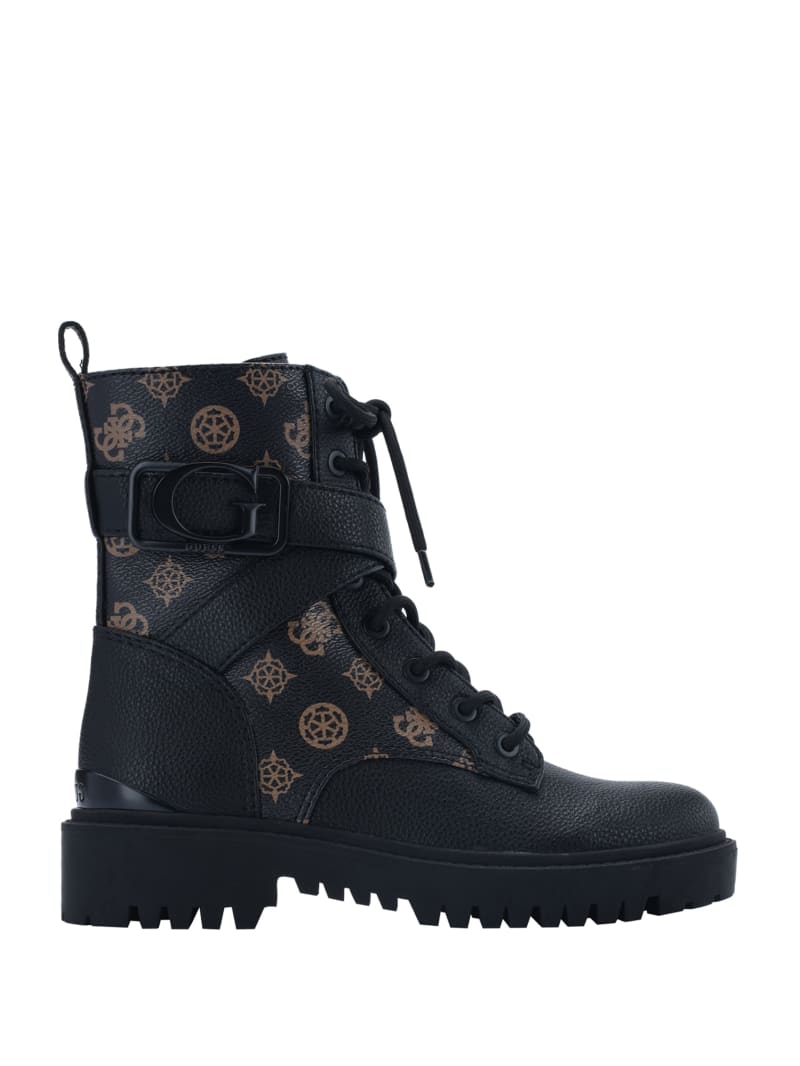 Black Women's Guess Orana Combat Boots | 6274318-OS