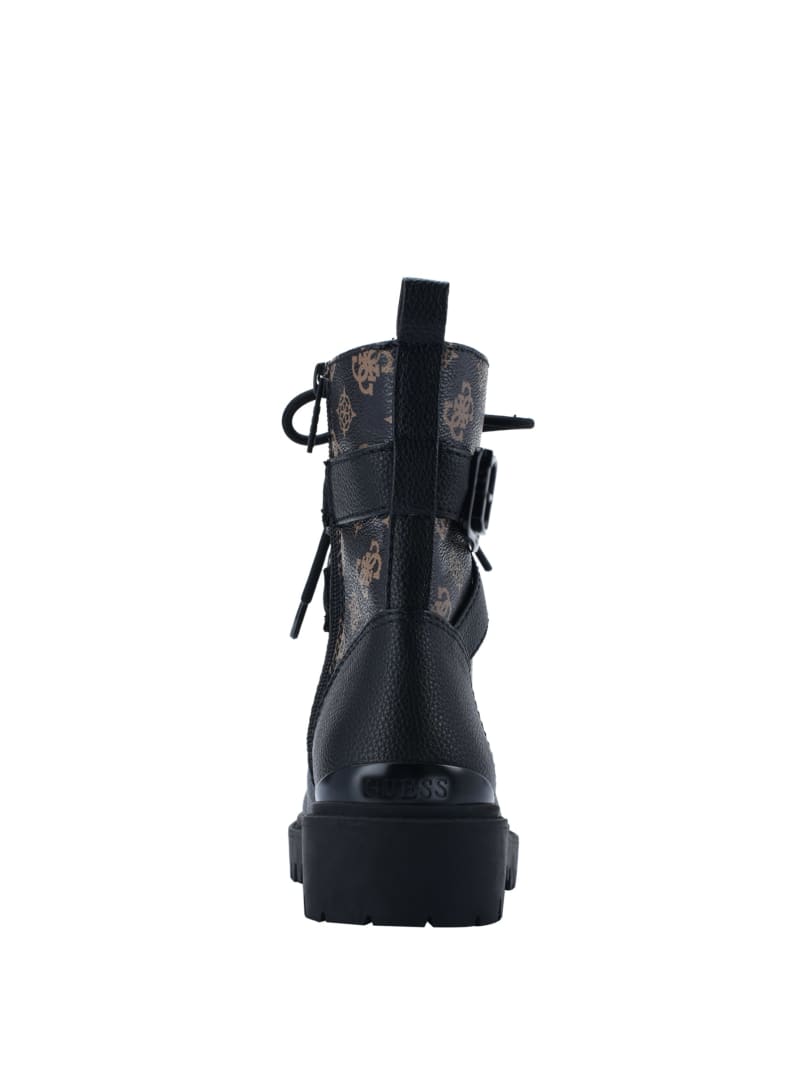 Black Women's Guess Orana Combat Boots | 6274318-OS