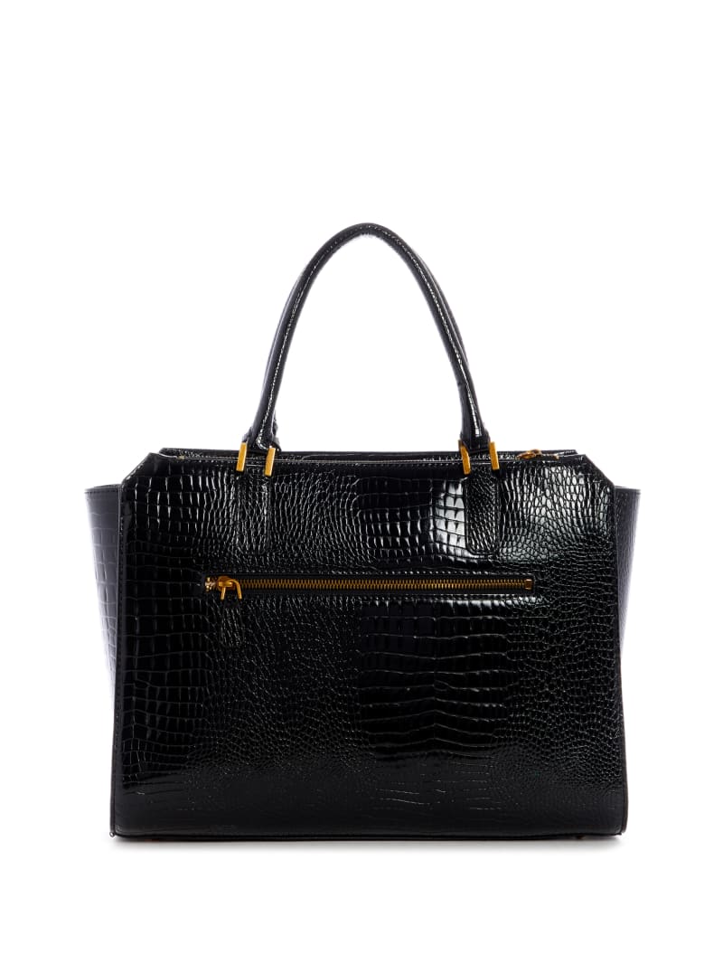 Black Women's Guess Raffie Carryall Tote Bags | 2638715-HZ