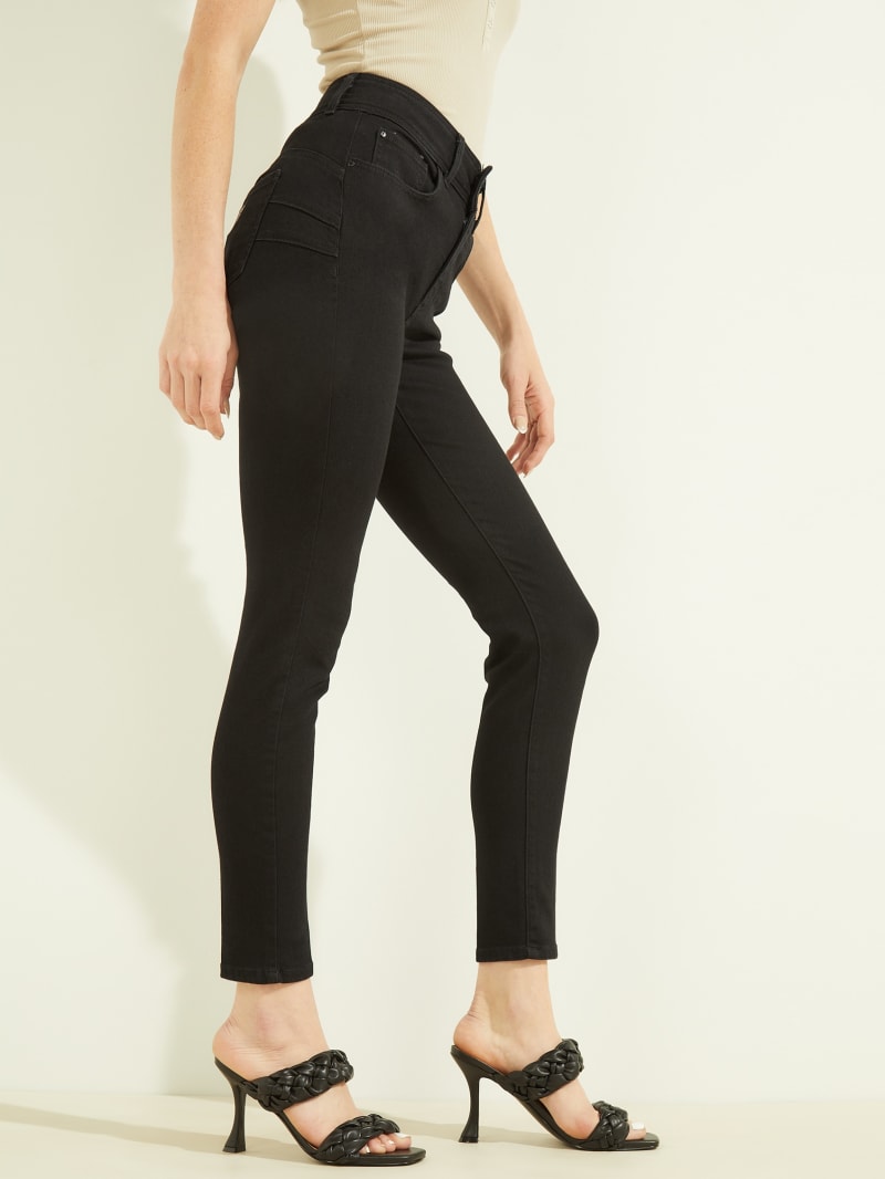 Black Women's Guess Shape-Up Skinny Pants | 5627813-CD