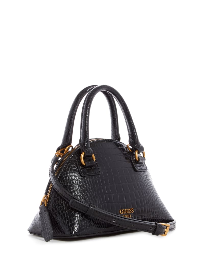 Black Women's Guess Shilah Small Dome Mini Bag | 1483076-OK