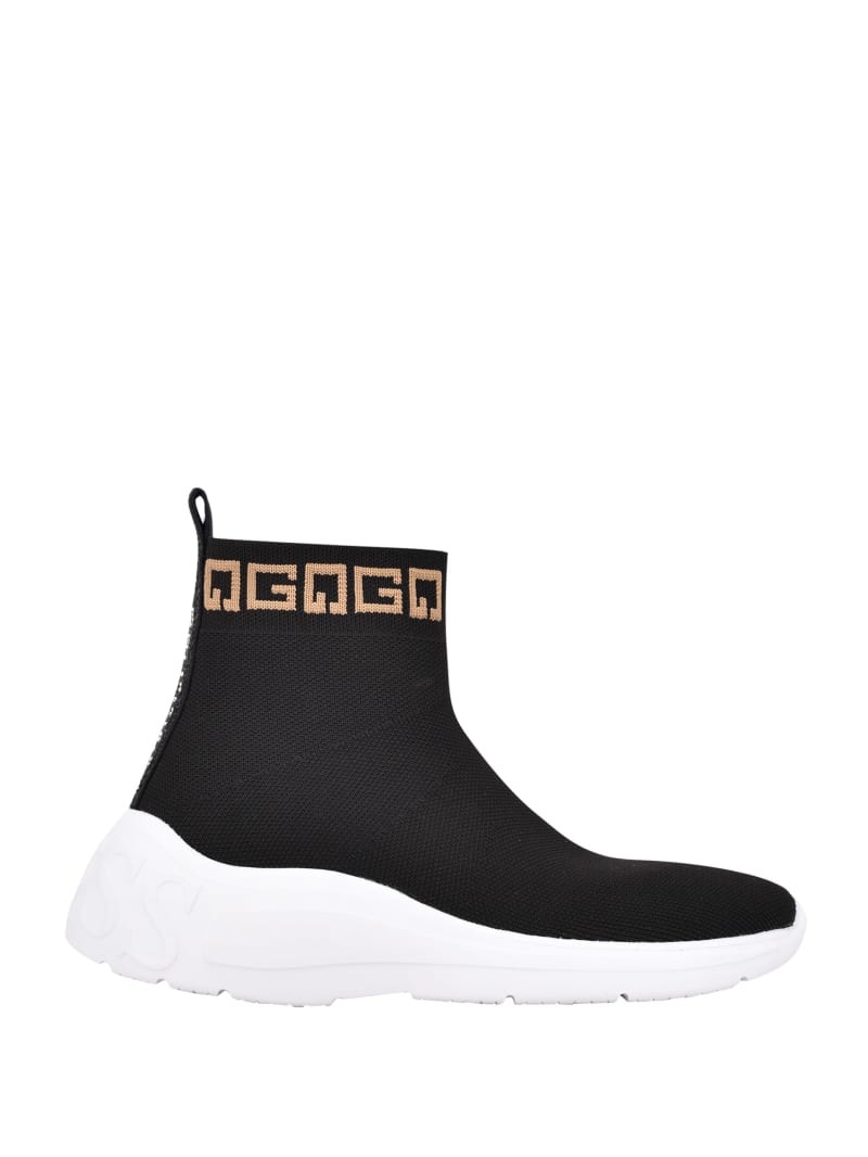 Black Women's Guess Sindera Sock Sneakers | 2679501-MI