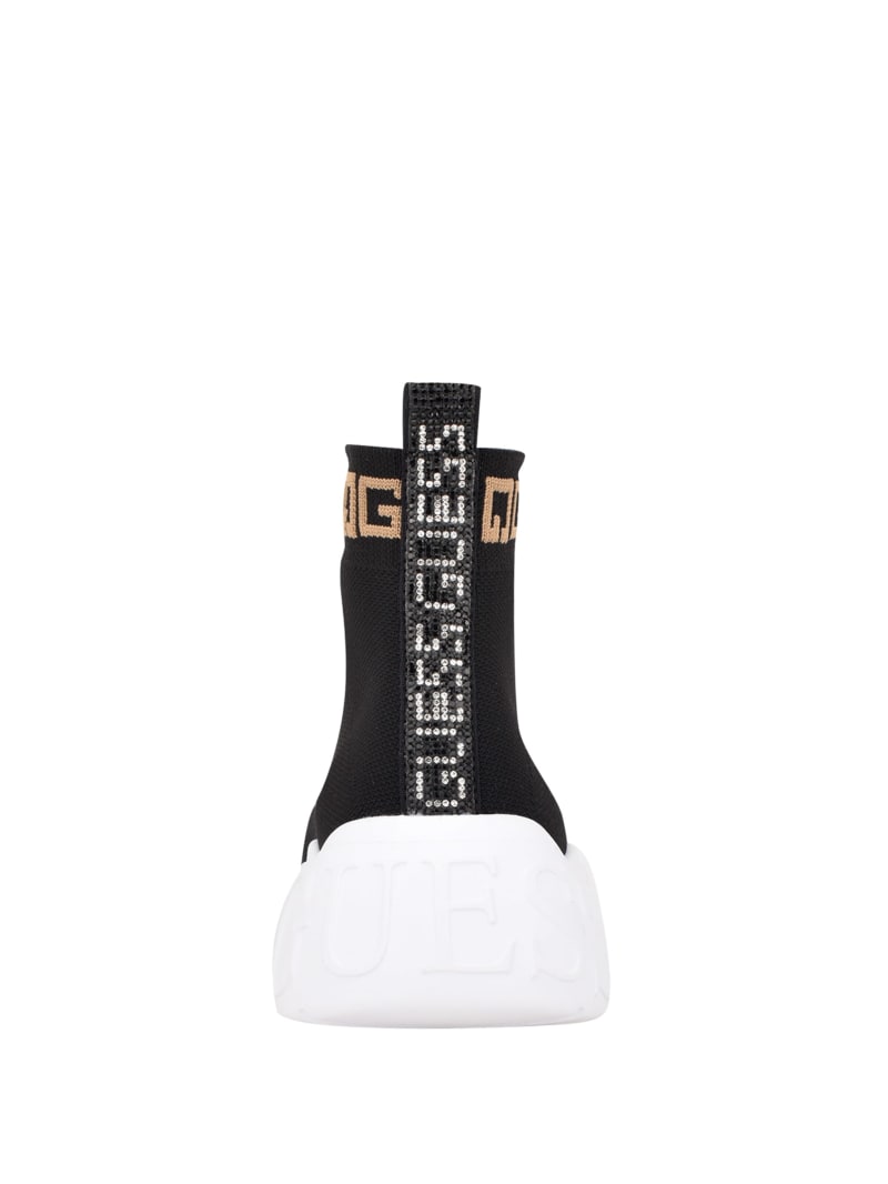 Black Women's Guess Sindera Sock Sneakers | 2679501-MI