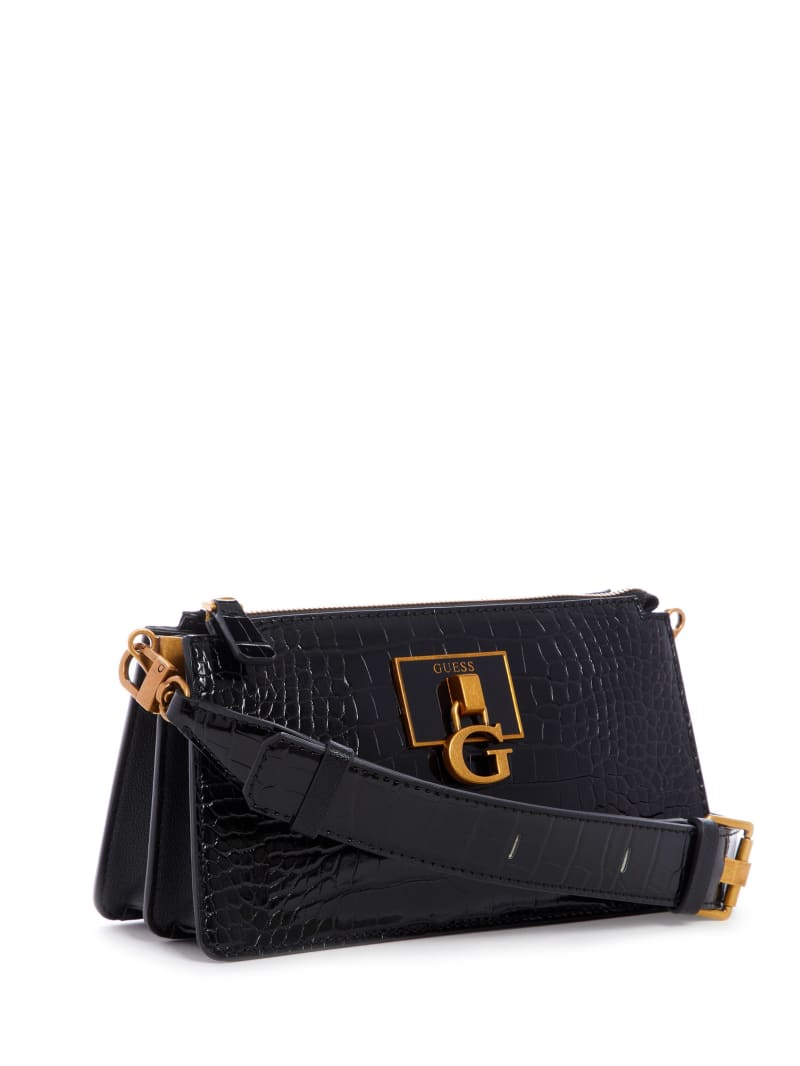 Black Women's Guess Stephi Crossbody Bags | 4812675-NB