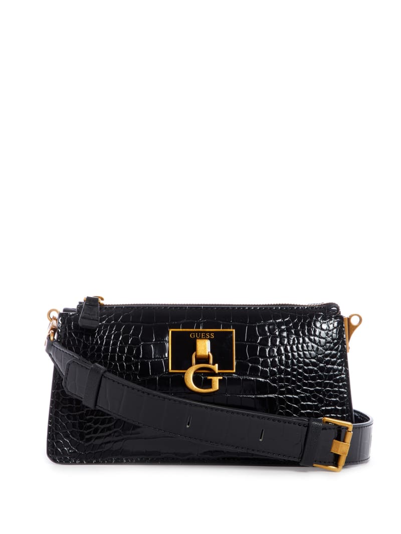 Black Women\'s Guess Stephi Crossbody Bags | 4812675-NB