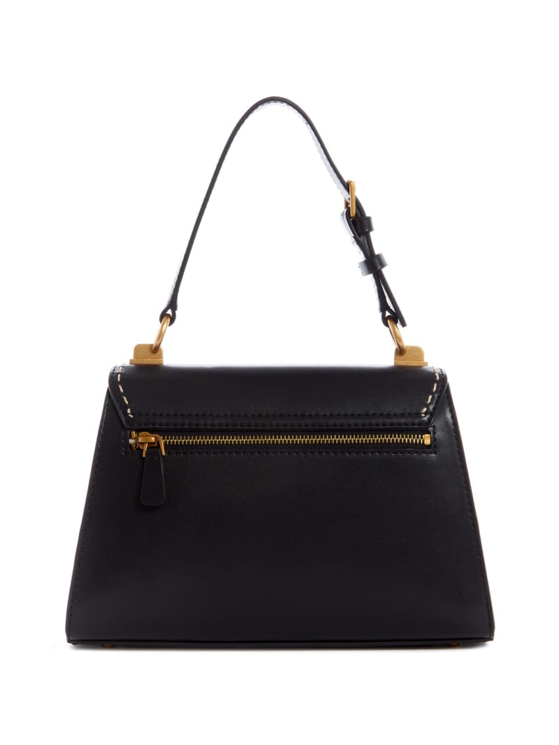 Black Women's Guess Stephi-Handle Shoulder Bags | 5974610-IQ