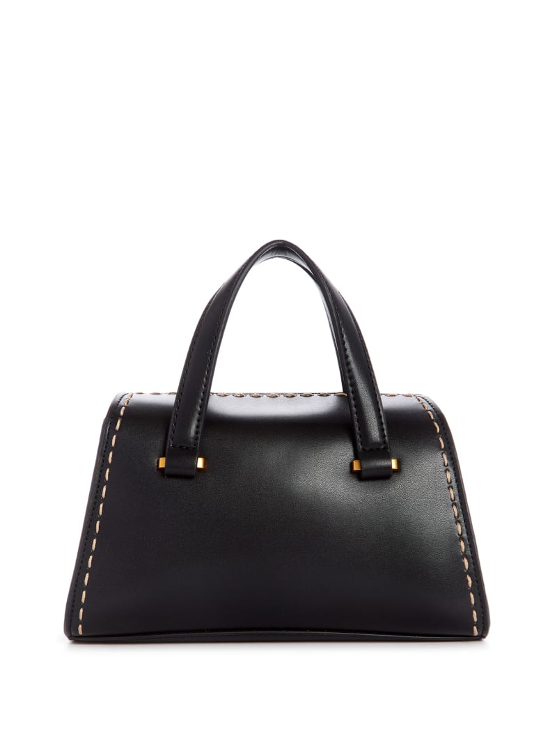 Black Women's Guess Stephi Satchel Bags | 2607543-JZ