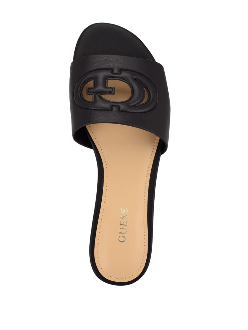 Black Women's Guess Tashia Logo Slides | 5620137-OC