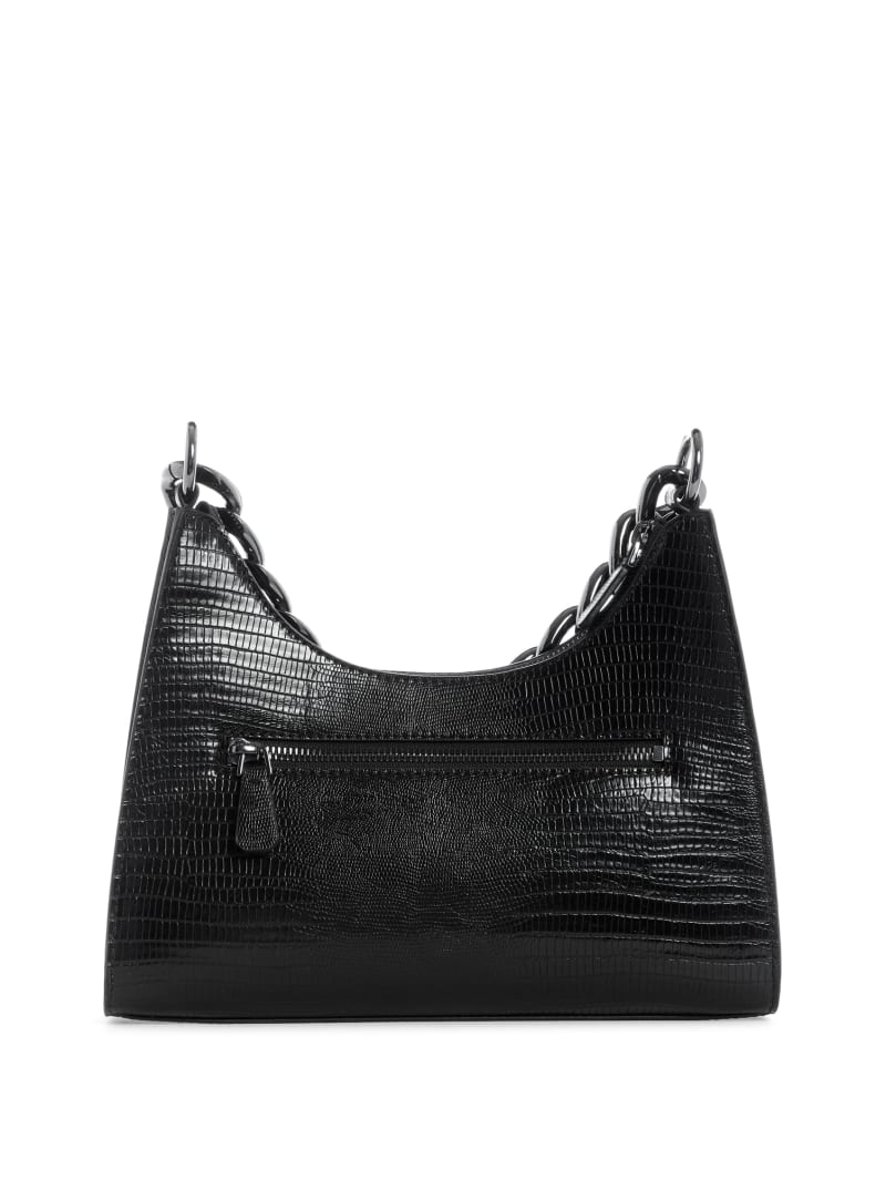 Black Women's Guess Tullia Shoulder Bags | 4182593-GD