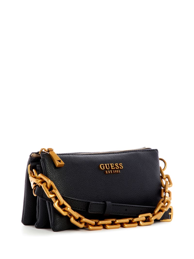 Black Women's Guess Turin Triple Compartment Crossbody Bags | 2618953-QY