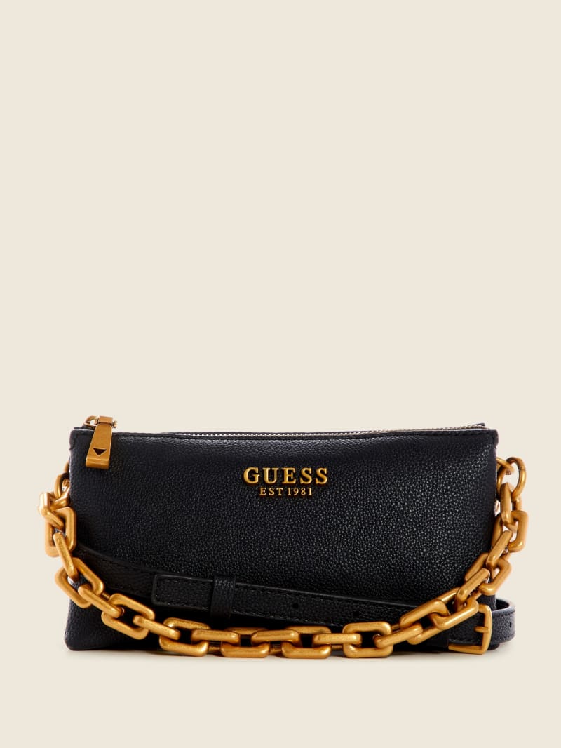 Black Women\'s Guess Turin Triple Compartment Crossbody Bags | 2618953-QY