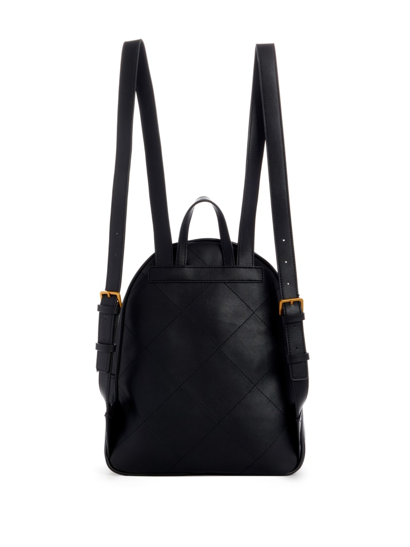 Black Women's Guess Vikki Quilted Backpacks | 7290318-MI