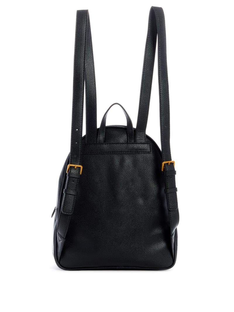 Black Women's Guess Vikky Logo Backpacks | 7398065-XY