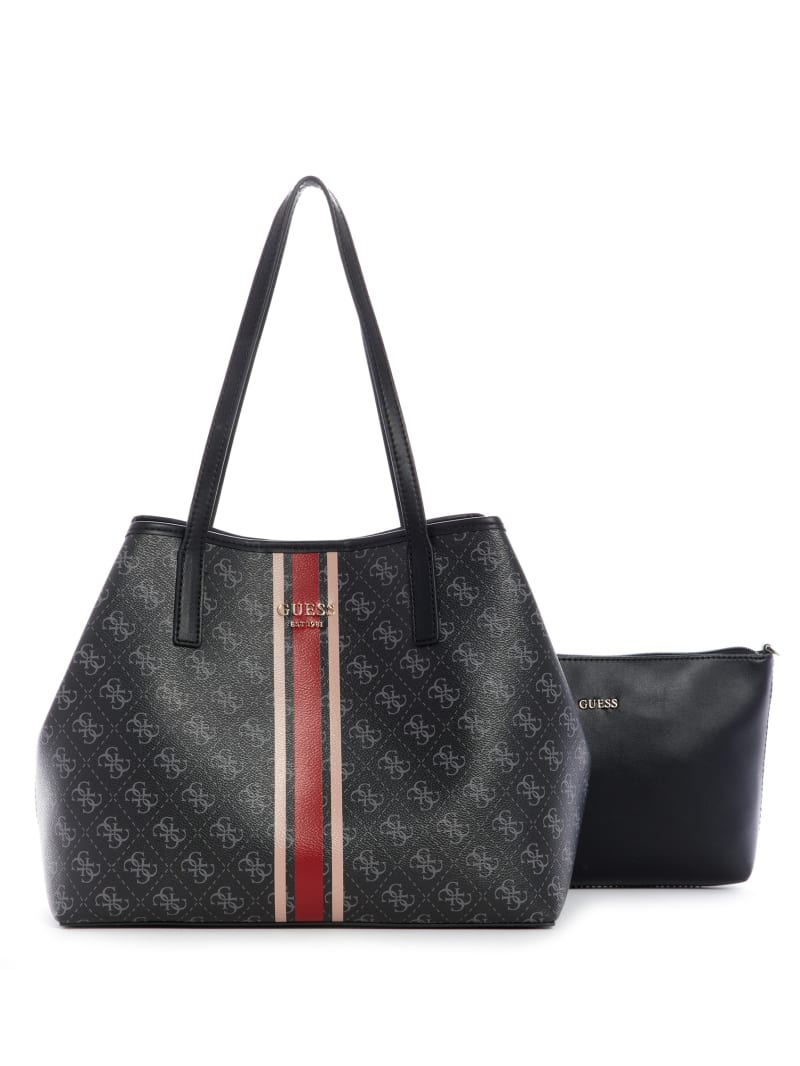 Black Women's Guess Vikky Set Tote Bags | 1730285-OU