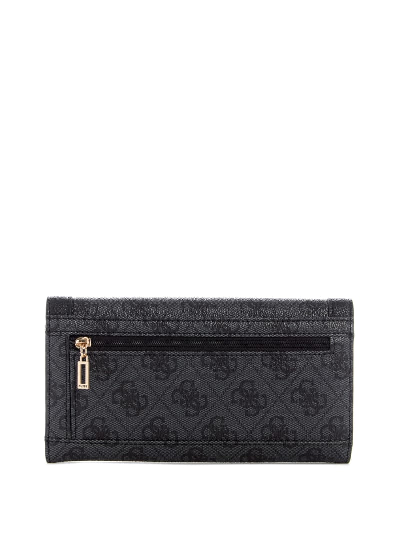 Black Women's Guess Zadie Logo Multi Clutch Wallets | 1950642-DY