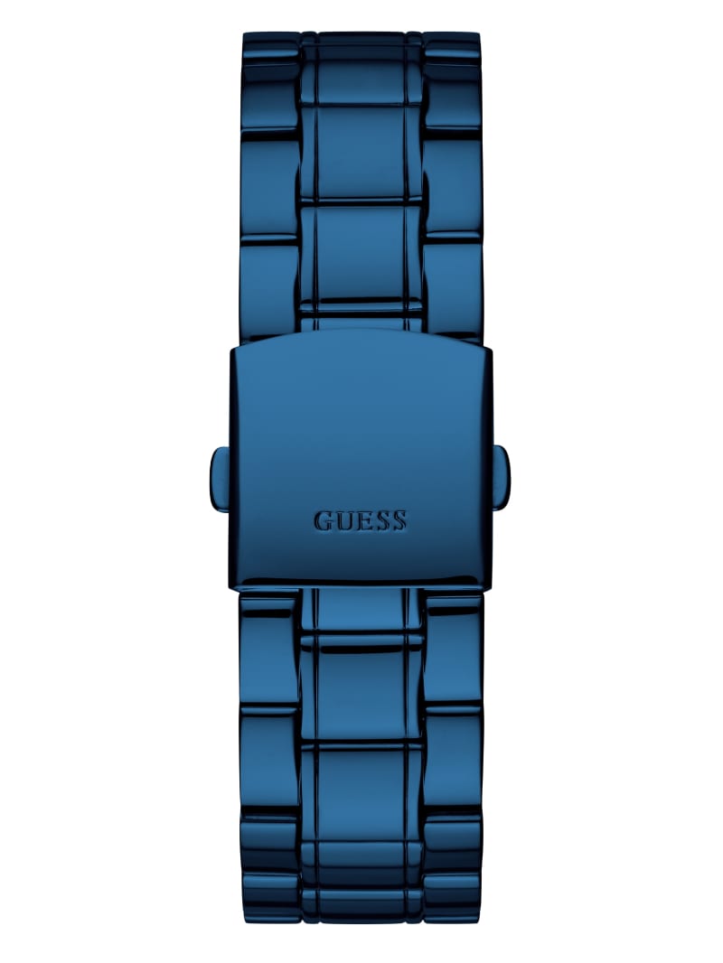 Blue Men's Guess Blue Diamond Analog Watches | 8619703-QT