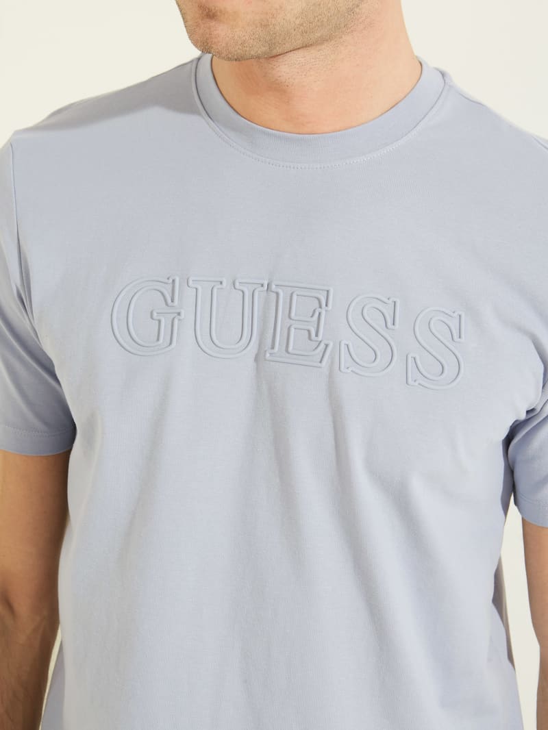 Blue Men's Guess Eco Alphy Active Tee T Shirts | 1347560-UD