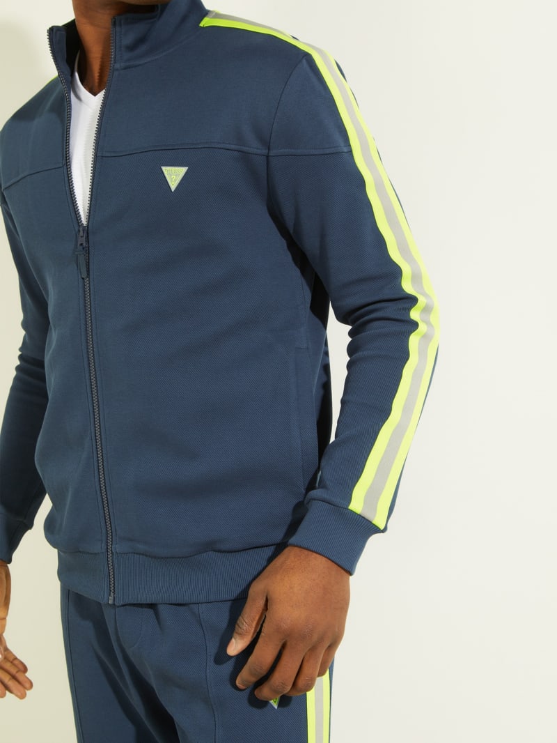 Blue Men's Guess Russel Track Jackets | 6487231-DG