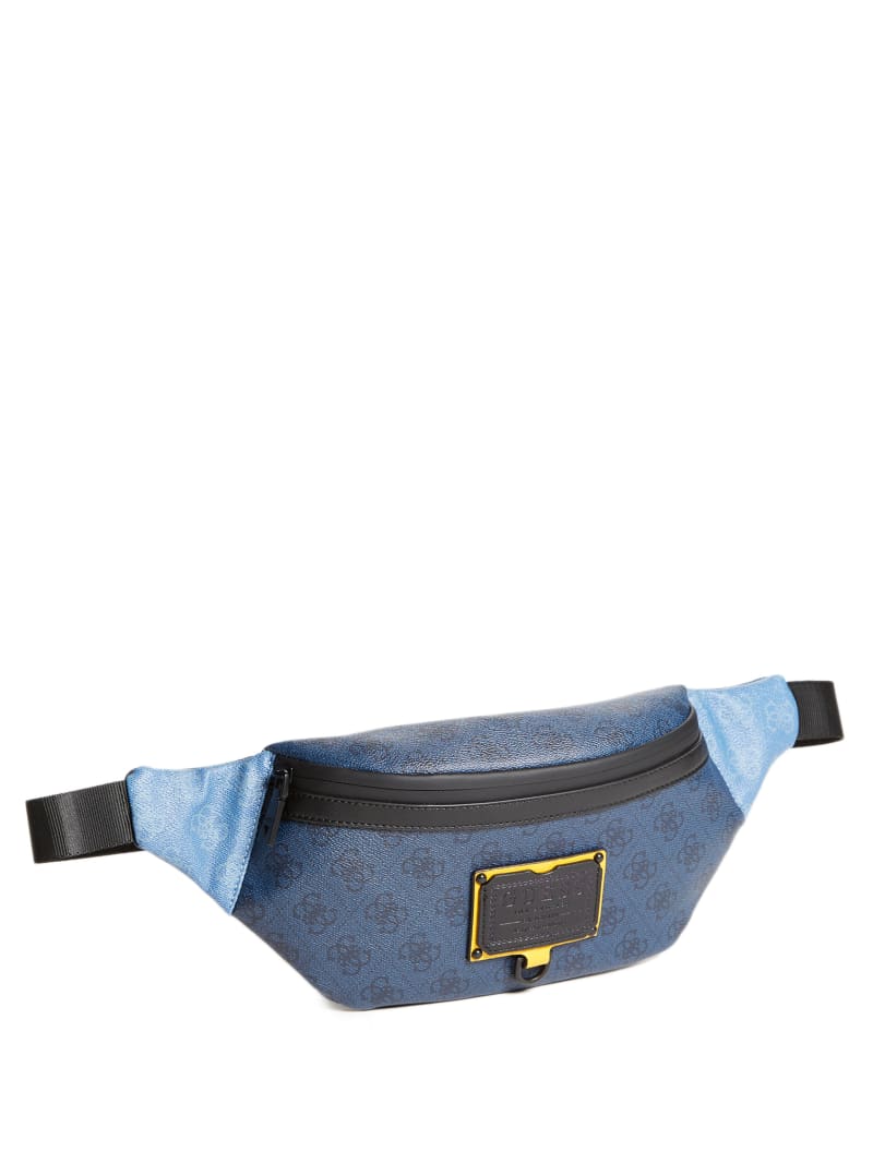 Blue Men's Guess Salameda Fanny Pack Bags | 3764801-WO