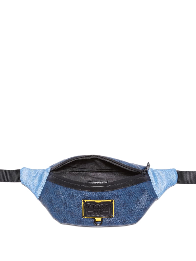 Blue Men's Guess Salameda Fanny Pack Bags | 3764801-WO