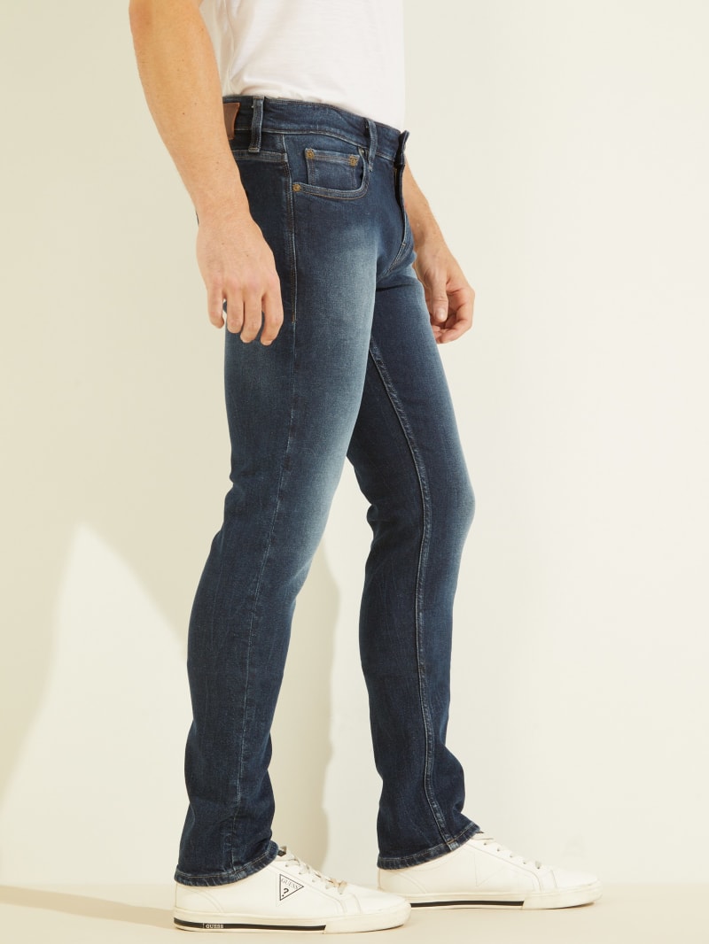 Blue Men's Guess Slim Tapered Pants | 6245938-IW