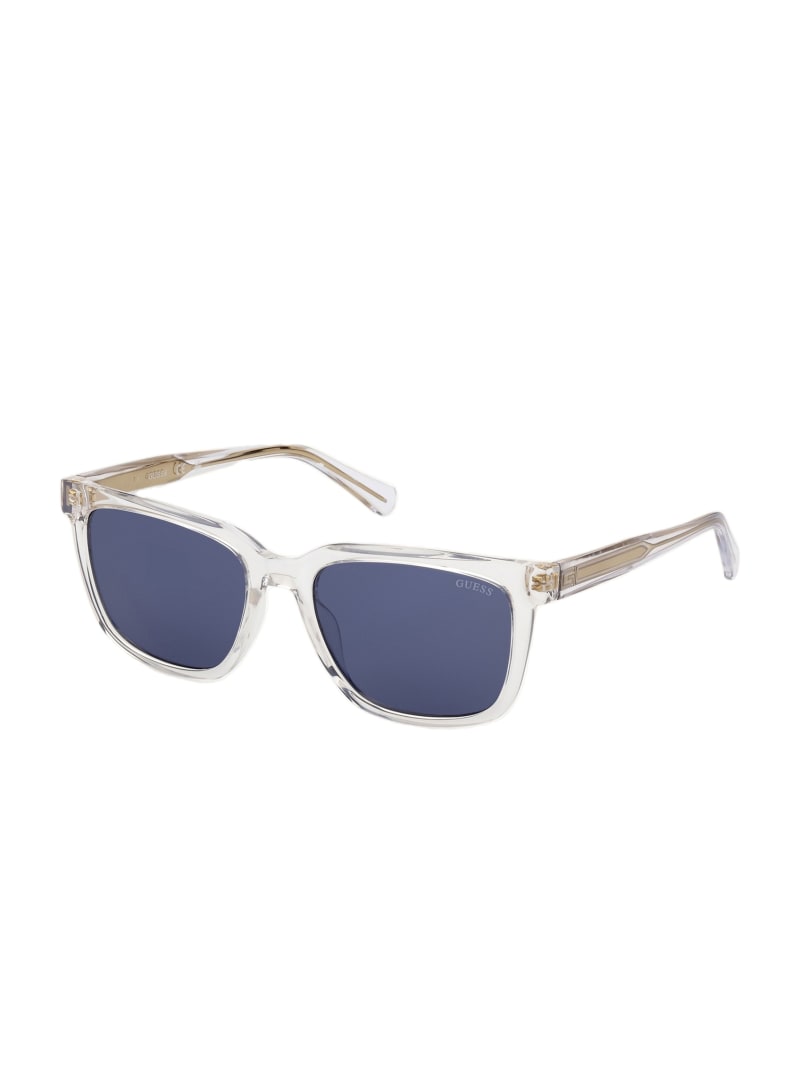 Blue Men's Guess Square Sunglasses | 2783064-AU