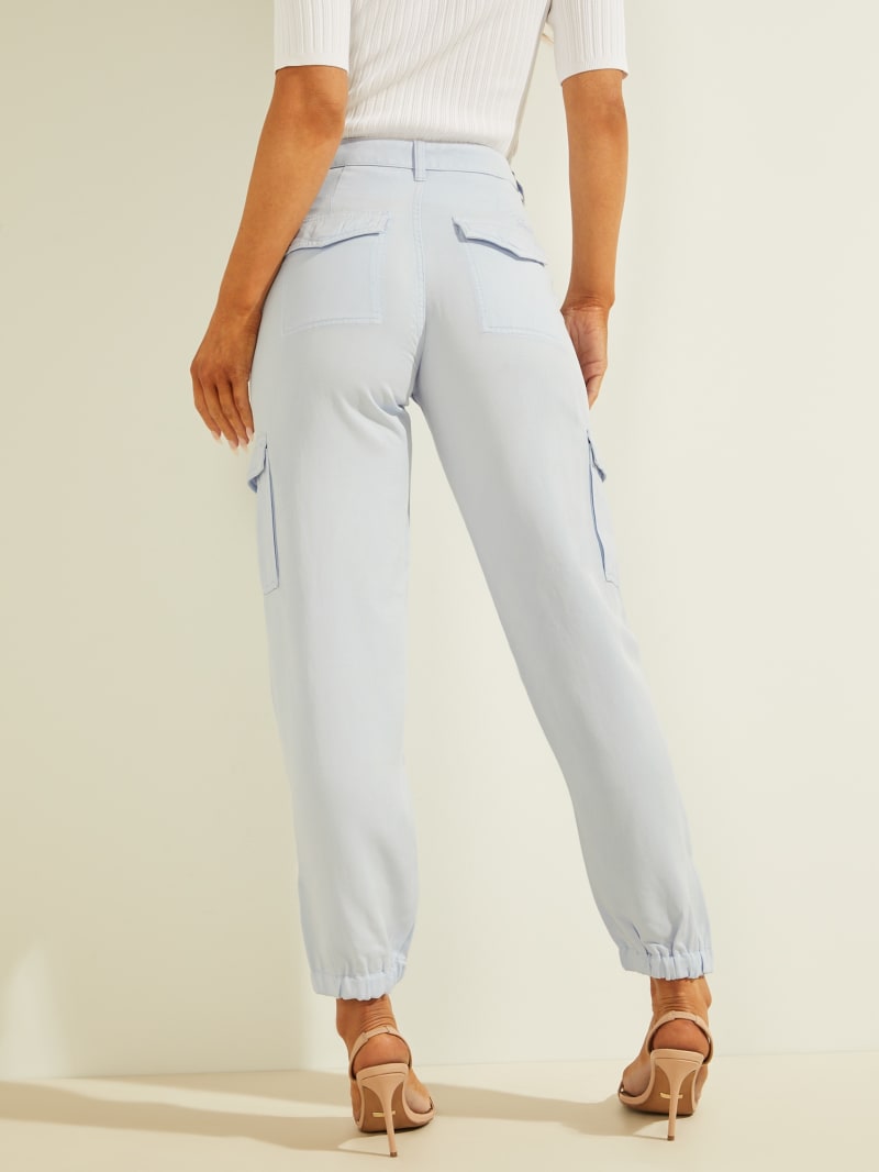 Blue Women's Guess Bowie Chino Cargos Pants | 0823951-TB