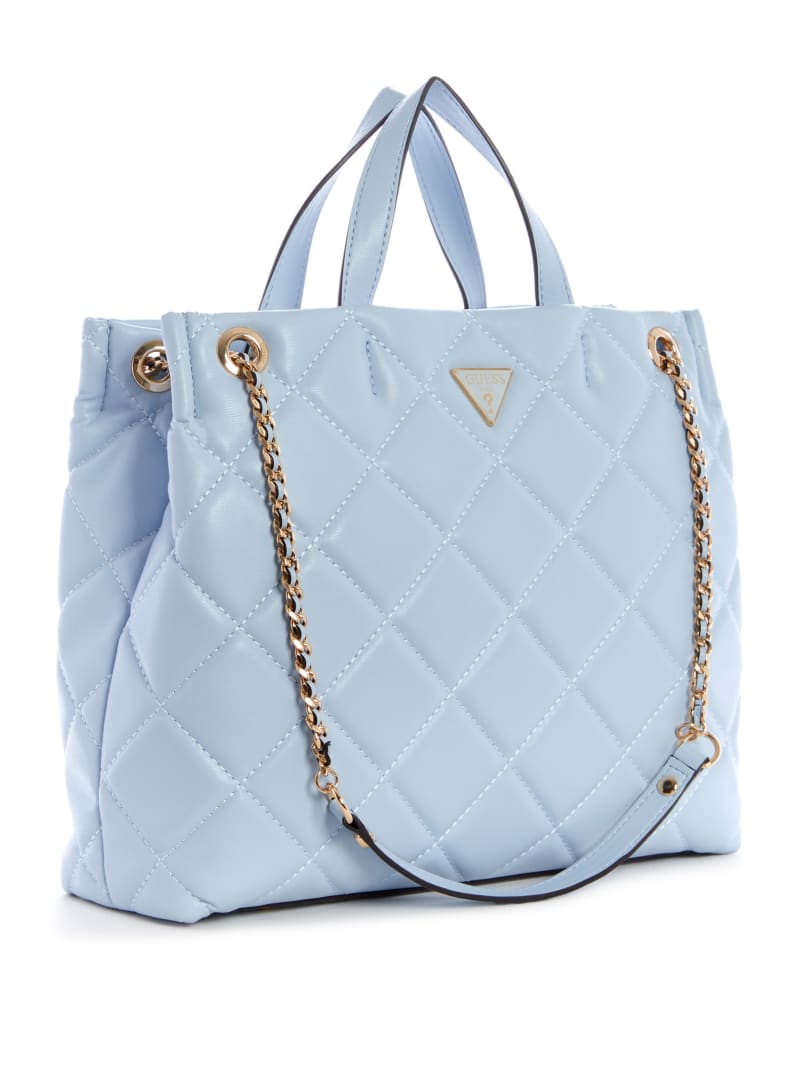 Blue Women's Guess Cessily Girlfriend Tote Bags | 0596327-PI