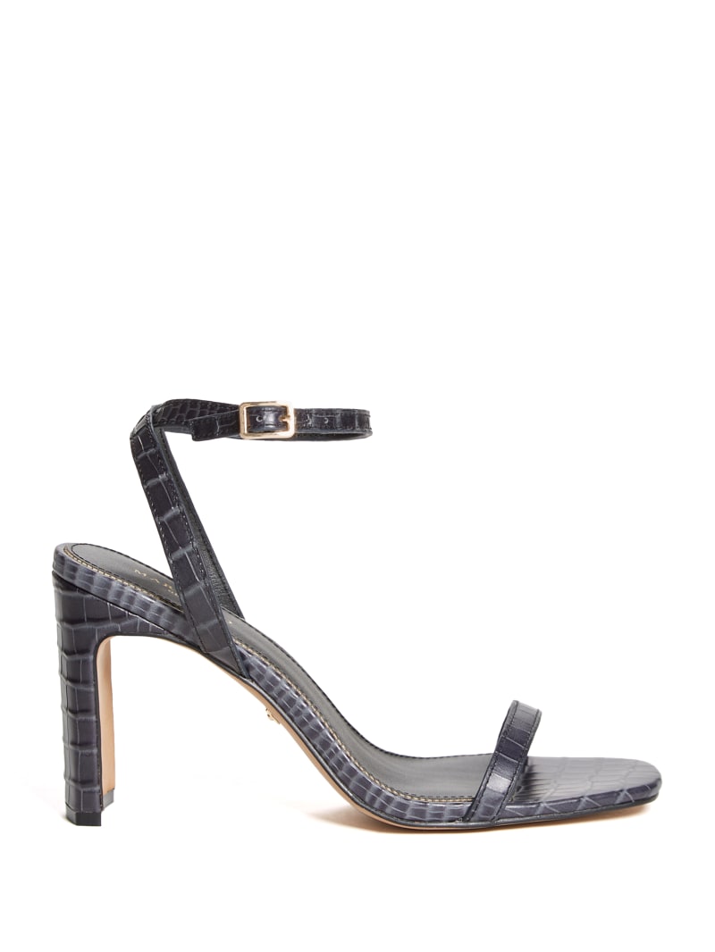 Blue Women's Guess Crocodile Ankle Strap Sandals | 6328490-LS