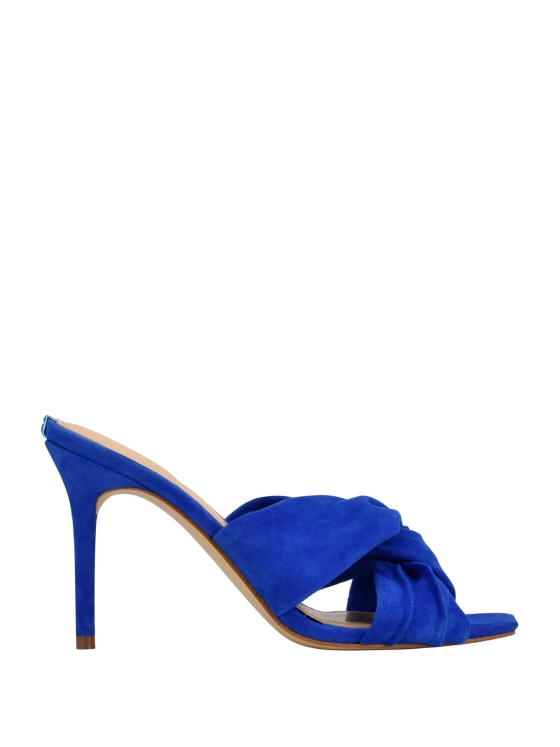 Blue Women's Guess Daiva Knotted Heels | 0291743-TO