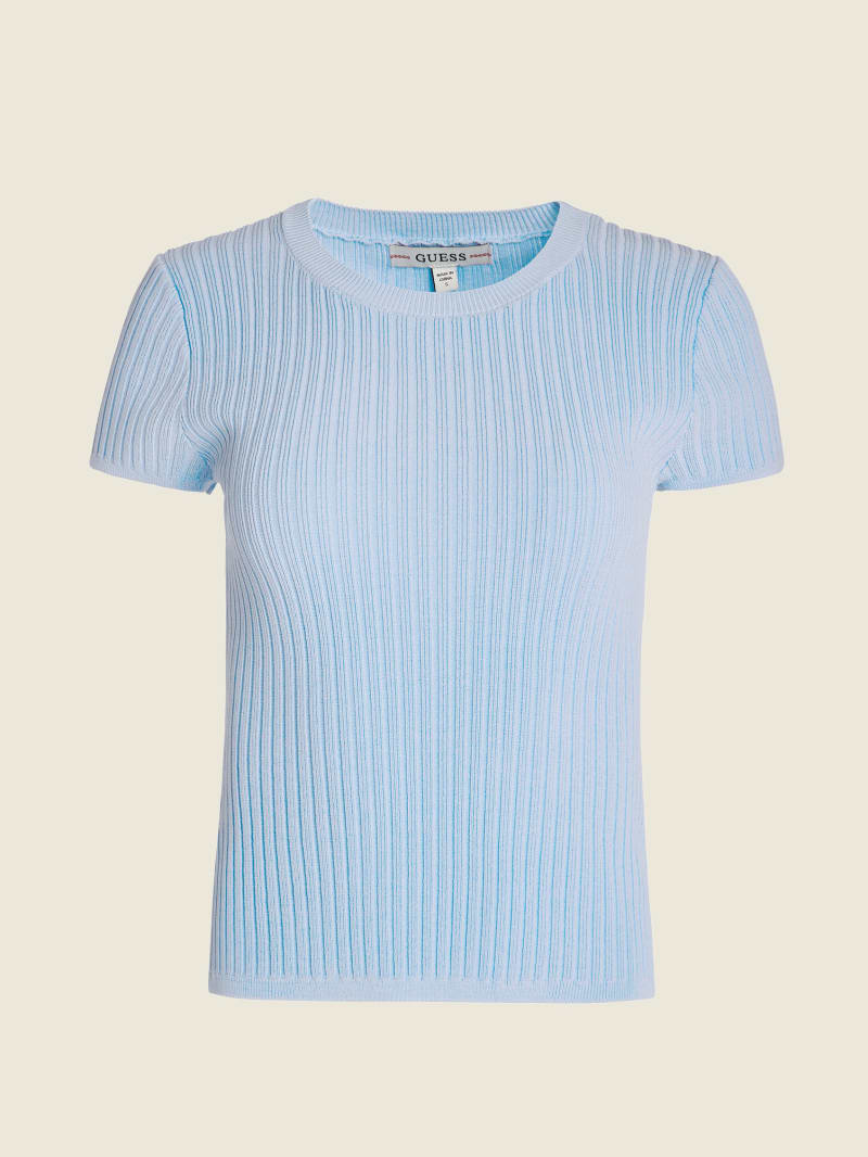 Blue Women's Guess Nyota Sweaters | 5249816-HP