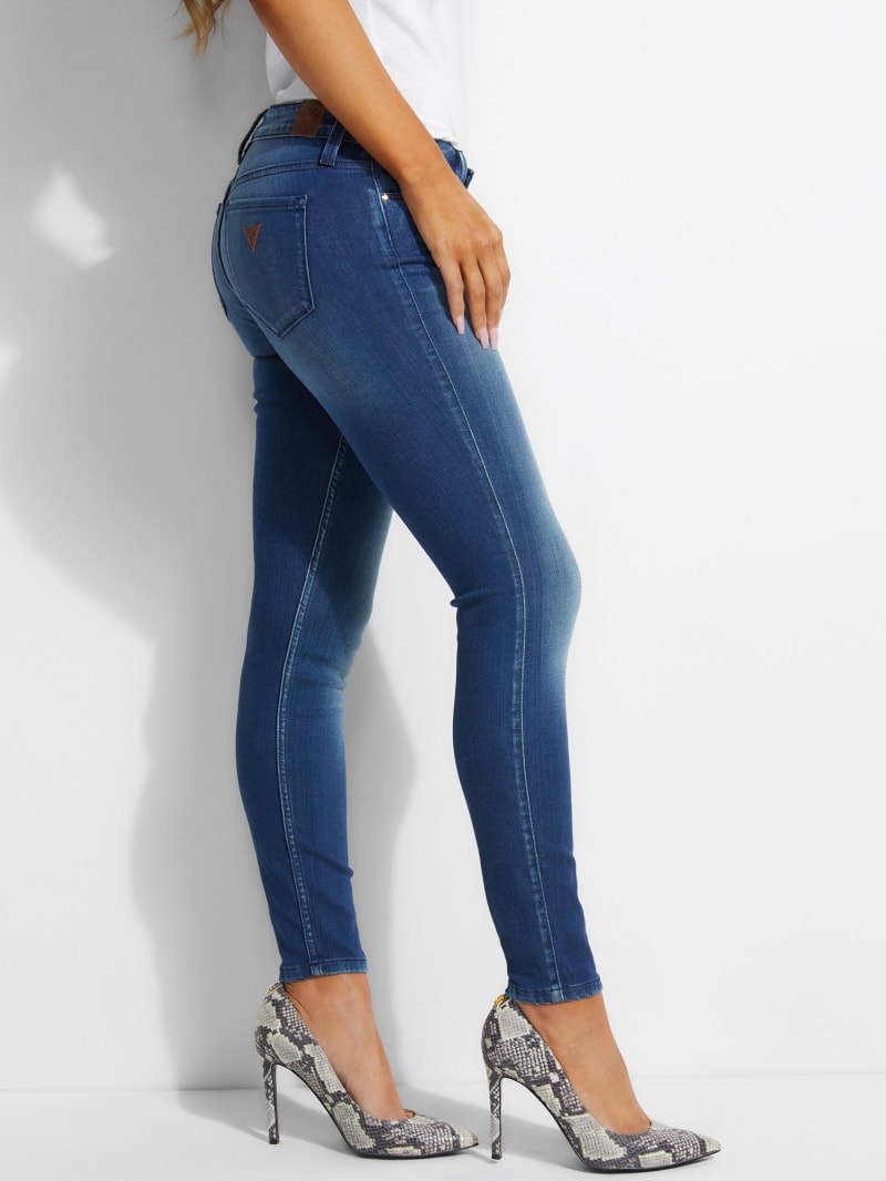 Blue Women's Guess Power Skinny Pants | 2869371-CU