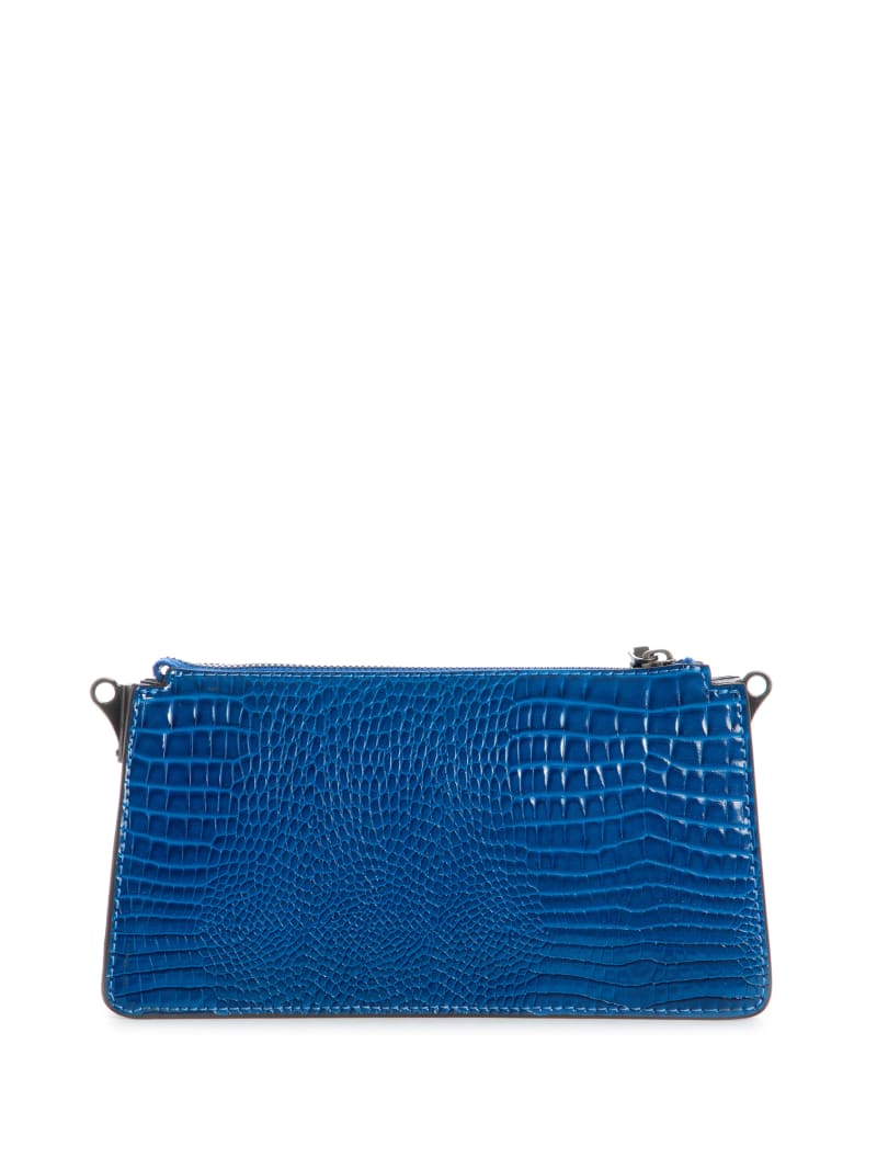 Blue Women's Guess Raffie Crossbody Bags | 2801653-EF