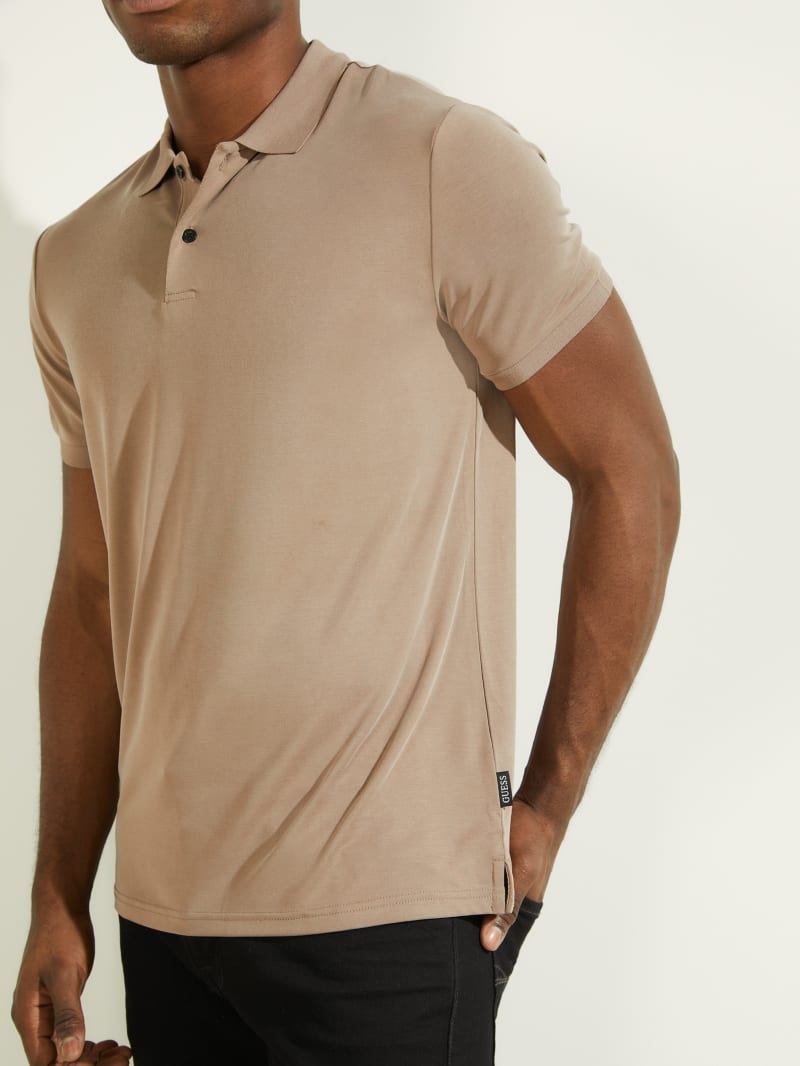 Brown Men's Guess Iker Shirts | 7304169-GH