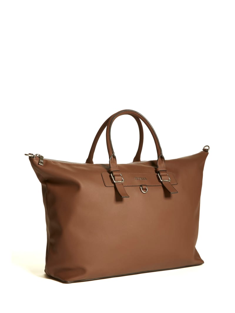 Brown Men's Guess Riviera Duffle Bags | 8023157-NZ