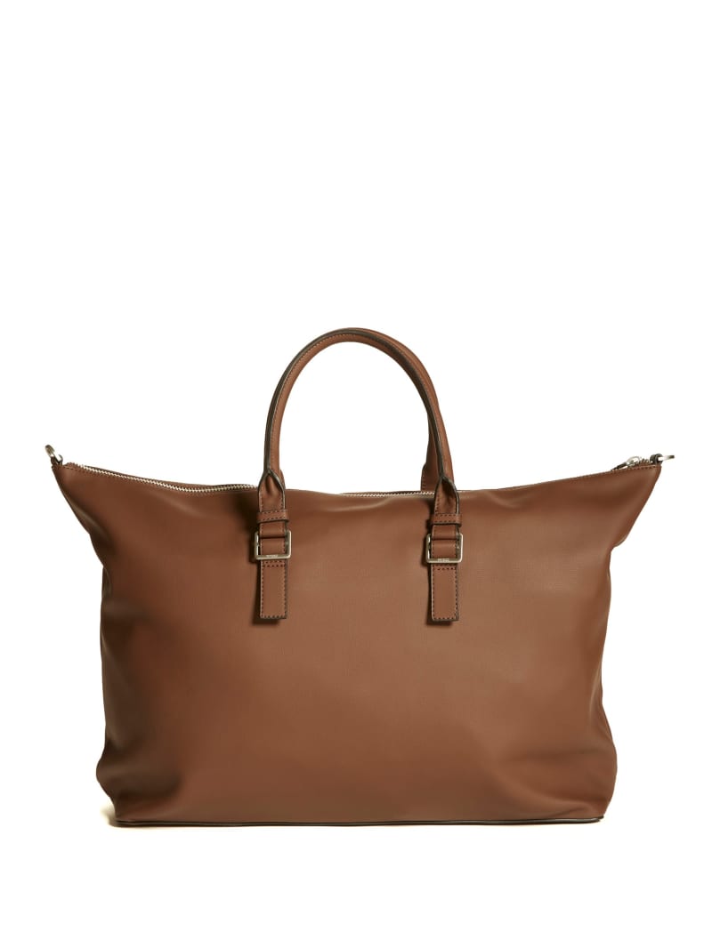 Brown Men's Guess Riviera Duffle Bags | 8023157-NZ