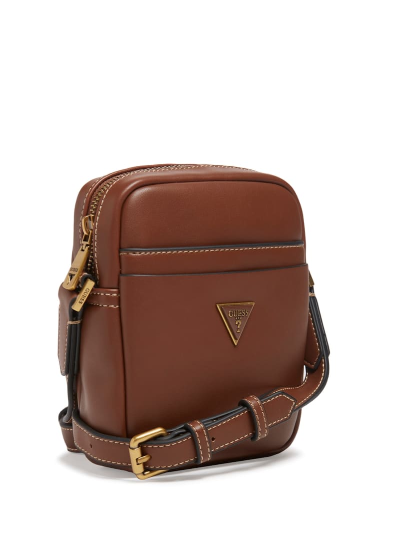 Brown Men's Guess Scala Smart Vertical Bags | 0794623-YX