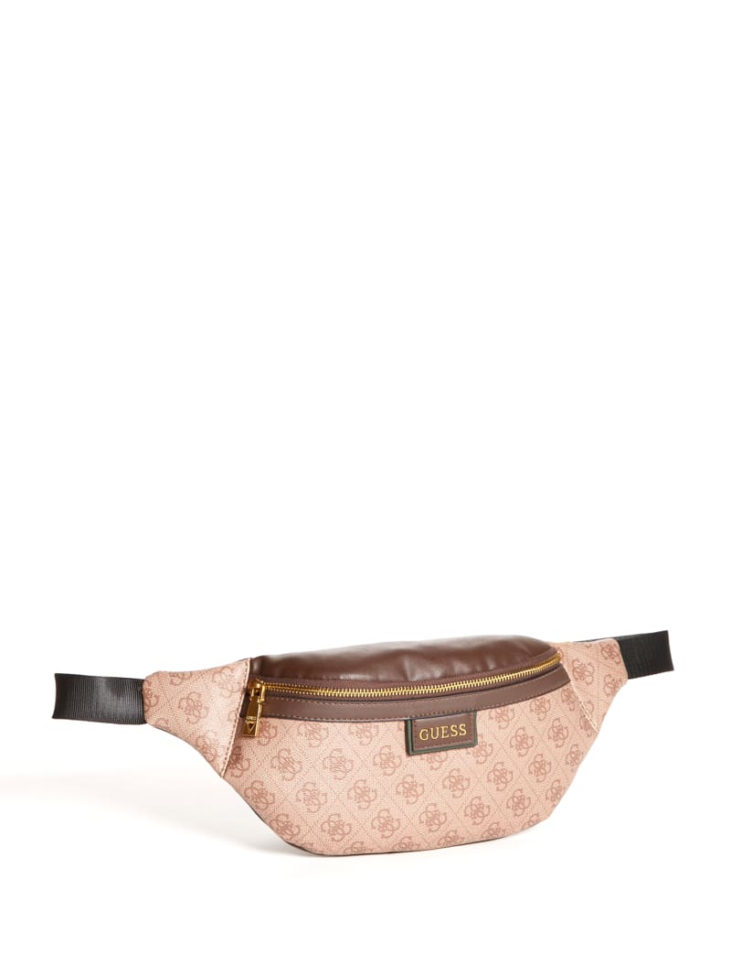 Brown Men's Guess Vezzola Logo Belt Bags | 9564278-LM