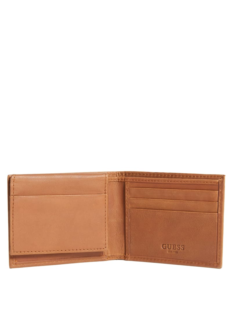 Brown Men's Guess West Passport Case Bags | 3912857-NL