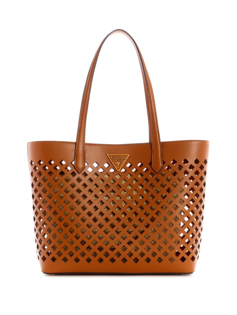 Brown Women's Guess Aqua Tote Bags | 5126437-EQ