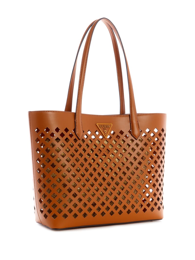 Brown Women's Guess Aqua Tote Bags | 5126437-EQ