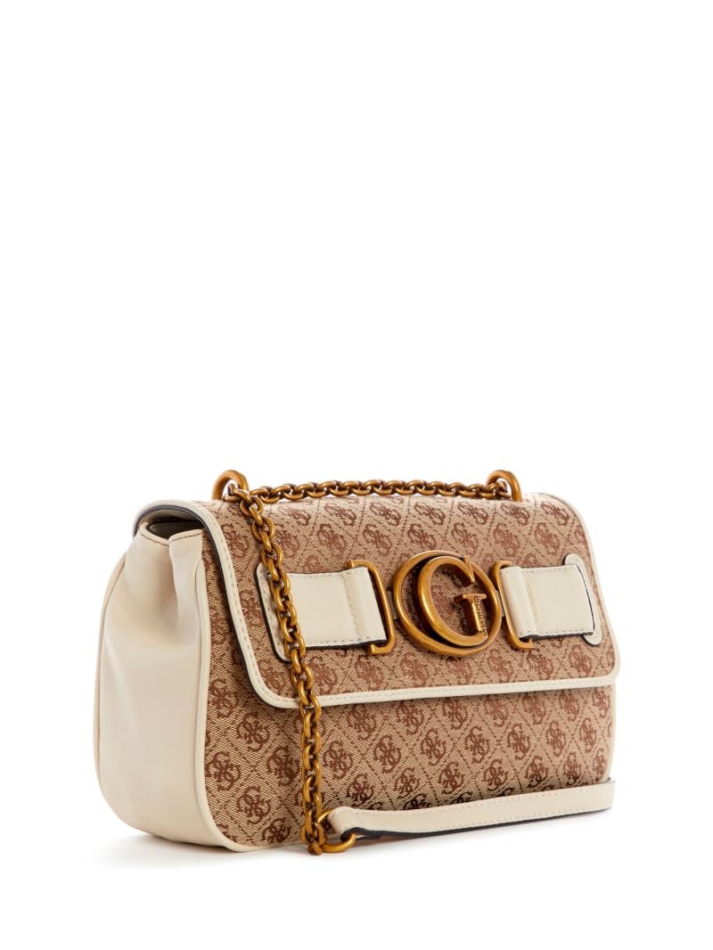 Brown Women's Guess Aviana Convertible Crossbody Bags | 5219036-MA