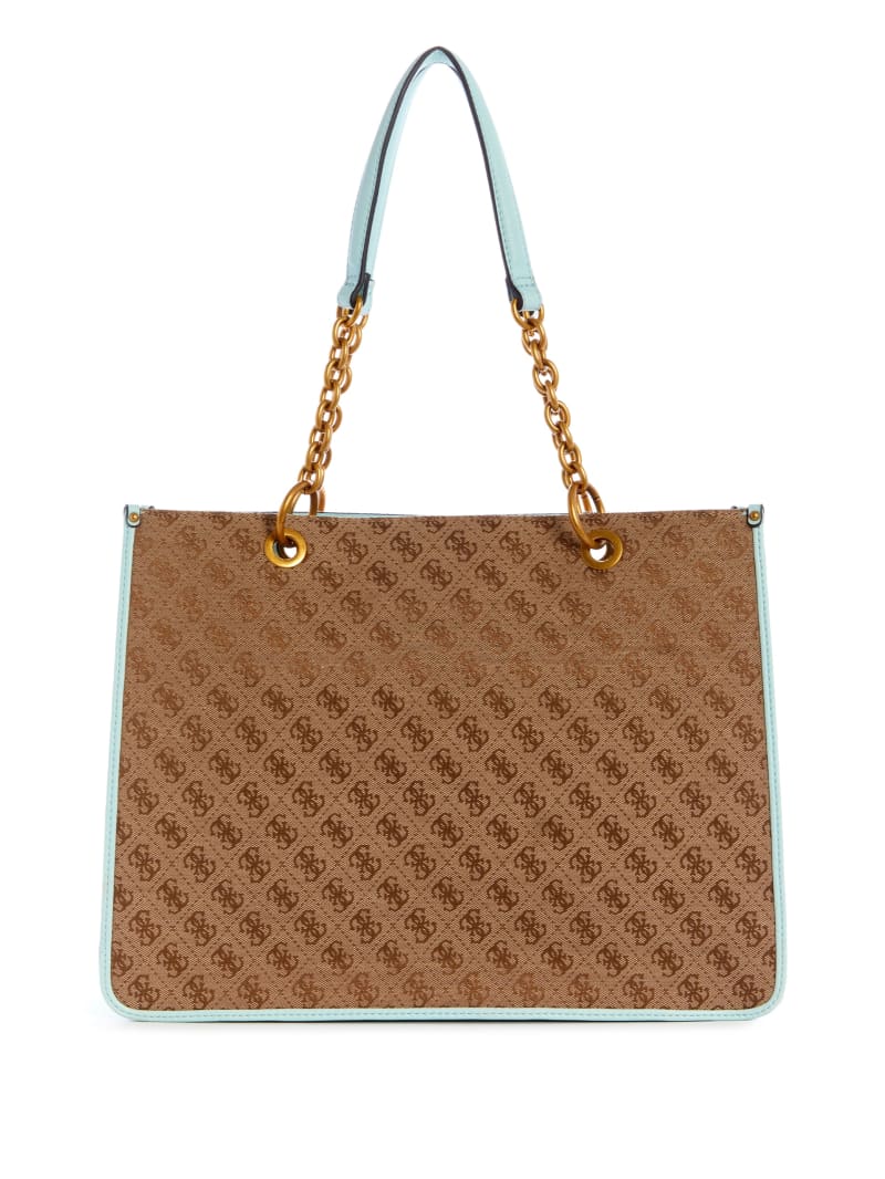 Brown Women's Guess Aviana Tote Bags | 4270315-EX