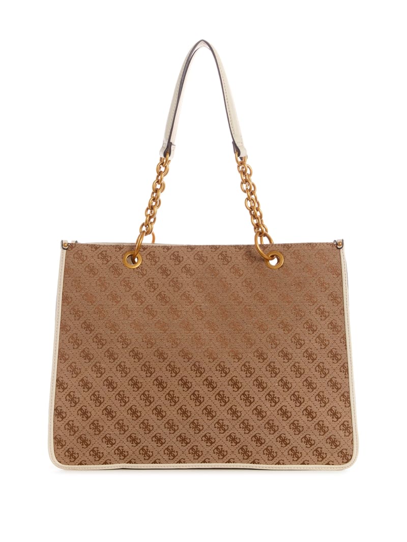 Brown Women's Guess Aviana Tote Bags | 5397286-VJ