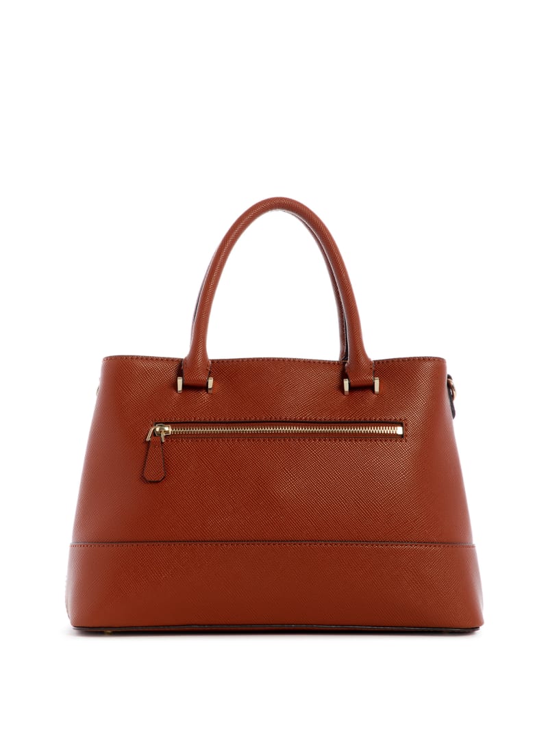 Brown Women's Guess Cordelia Luxury Satchel Bags | 3572601-ZC