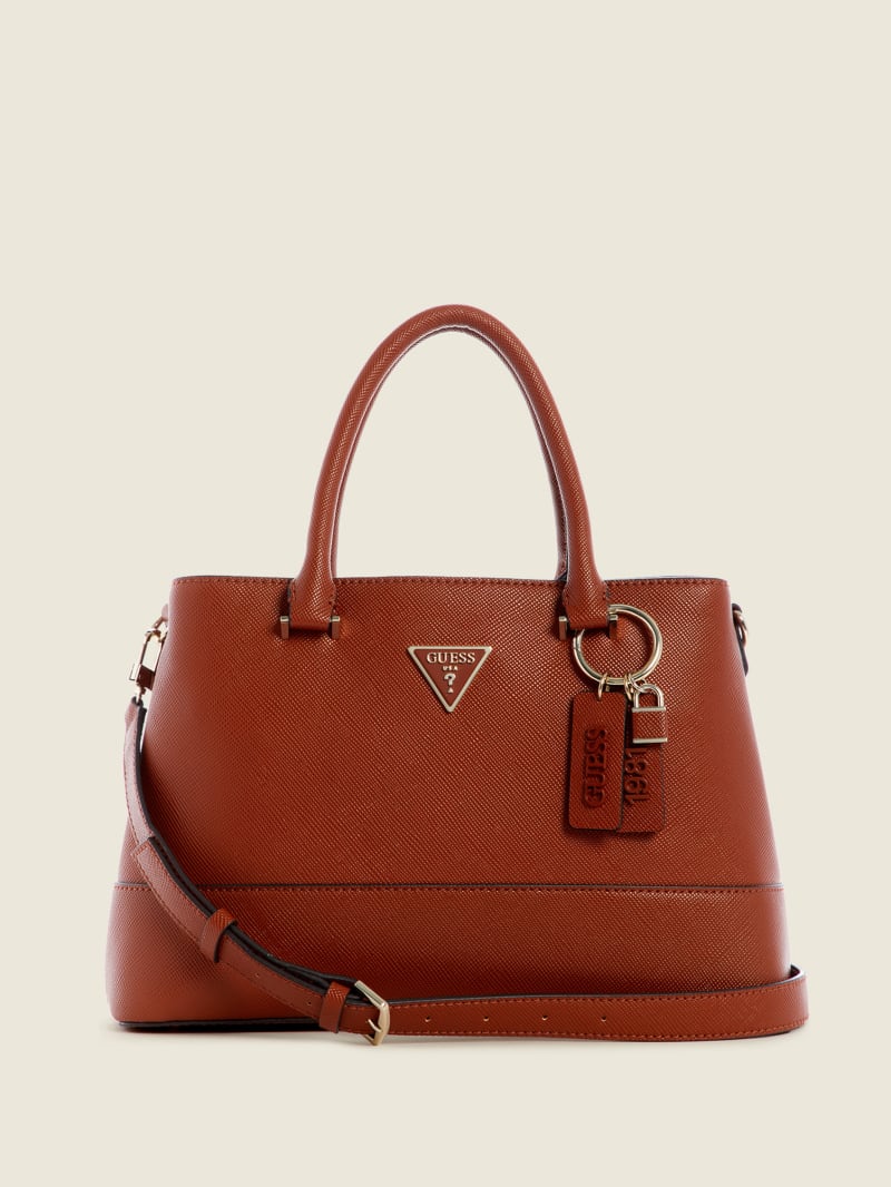 Brown Women\'s Guess Cordelia Luxury Satchel Bags | 3572601-ZC